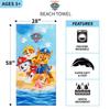 Franco Kids Superweiches Baumwollhandtuch x Paw Patrol für Bad/Pool/Strand, 58" 28"