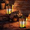 Solar Candle Light Lantern Lamp Waterproof Outdoor LED for Garden Patio Yard Holiday Festival Decor