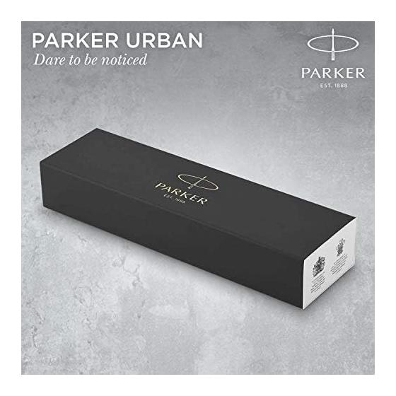 PARKER Urban Ballpoint Pen, Matte Black GT, Medium Point, Oil-Based Ink, Gift Boxed, Authentic Product S0735820
