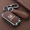 Leather Car Flip Key Case Cover Shell Smart Remote Holder For Honda Civic 4d 9th Gen 10 Accord XRV Life Jazz Crv Fit CR-V Crider