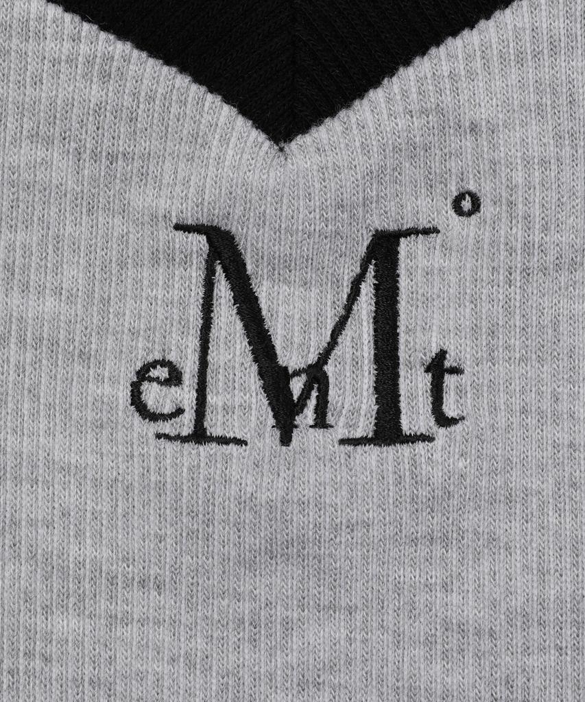 Mucent Binding Track Line V-Neck Ribbed Tee (3 Colors)