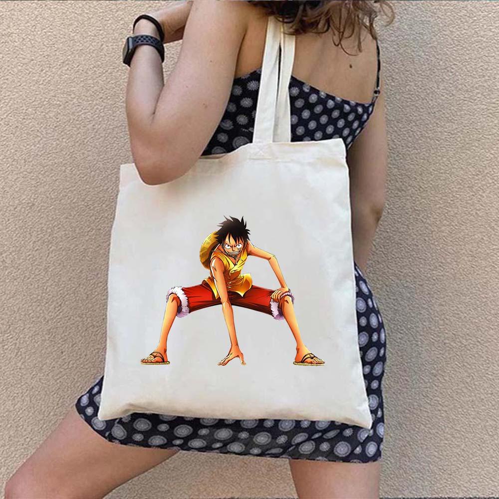 One Piece Luffy Aufdruck ein Schulter Canvas Tasche 7540