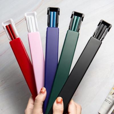 1 σετ chopsticks από ανοξείδωτο χάλυβα με θήκη επαναχρησιμοποιήσιμη εύκολα στο καθάρισμα Αντισκωριακό, αντιολισθητικό πλυντήριο πιάτων