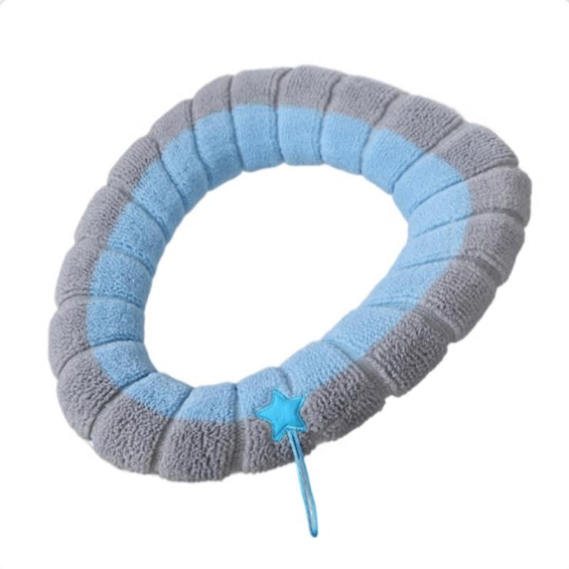 

1/2 шт. Портативный сшитый цветной вязаный коврик для туалета Утолщенный моющийся Антифриз Чехол для сиденья унитаза Универсальные аксессуары для ванной комнаты