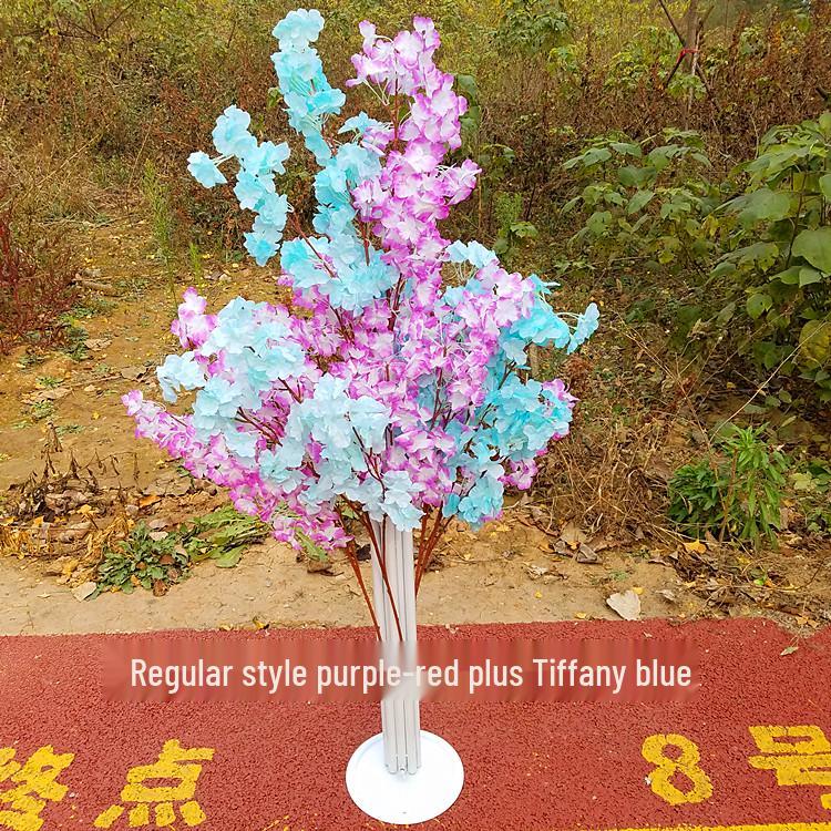Cherry Blossom Wedding Aisle Runner and Flower Basket Stand