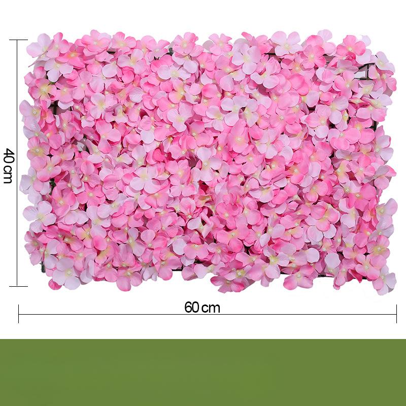 

Имитация свадебных цветов, свадебная дорога, искусственная гортензия, имитация стены из растений, фон из искусственных цветов, украшение ландшафта Flower arrangement розовый