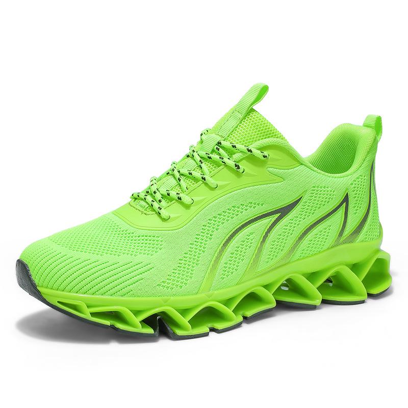 Pantofi de alergare cu lamă pentru bărbați 2025 toamnă - Plasă Flyknit, Respirabili, Mărimi mari, Adidași sport casual