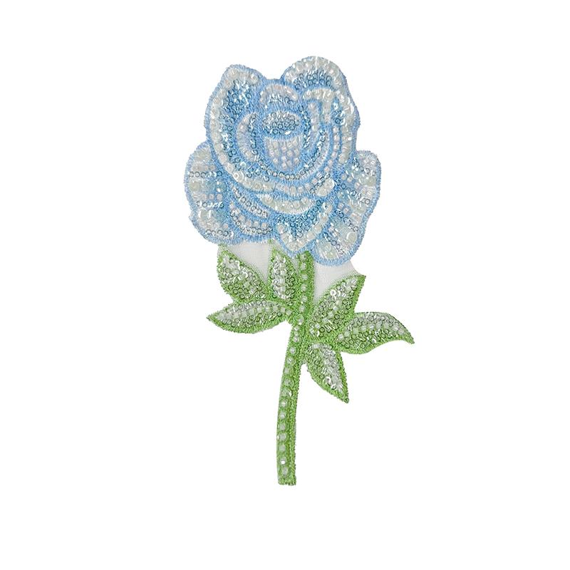 1Pc Garment Accessories Fashion Flower Applique Fabric Sticker Dress Embroidered Sewing DIY Stickers Cheongsam Patch 3D Peony