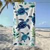 Strandtuch mit tropischem Meeresschildkröten-Print, Weich und schnelltrocknend, Perfekt für tragbare Outdoor-Reisen, Schwimmen, Camping und den Sommerstrand