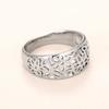 Huitan Vintage Hollow Flowers Design Women Rings Metal Silver Color Simple Elegant Female Rings Daily Wear Party Jewelry Gifts