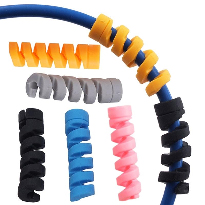 30x Spirals Cable Protector Cable Protective Sleeve Charging Cable Saver Sleeve