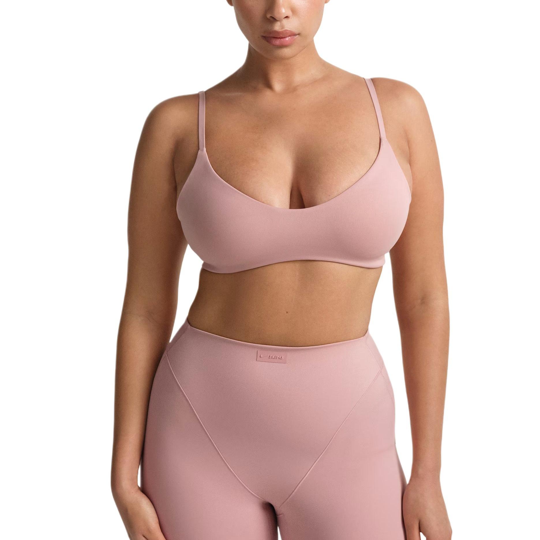 Nike X SKIMS Matte Solid Color Moisture-Wicking Breathable Sports Bra Women underwear BRSPT5120-HIM S