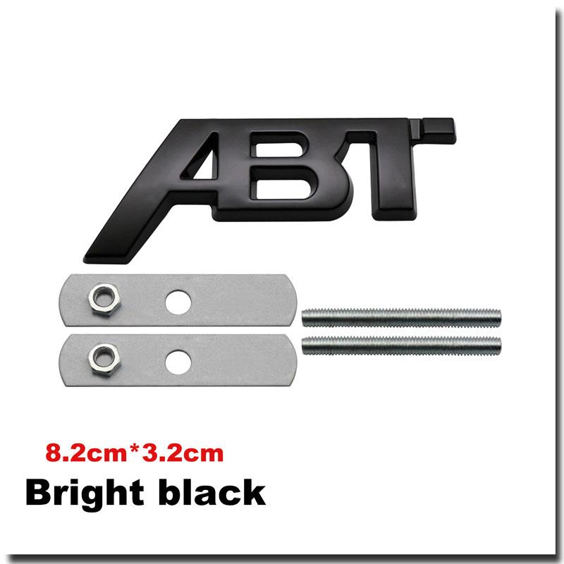 3D Metal ABT Car Trunk Sticker For Golf Polo Sagitar A3 A4 A5 A6 Intake Grille Decoration Accessories