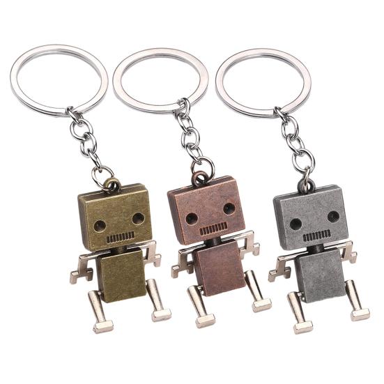 Robot Keychain Pendant Lightweight Metal Keychain Creative Movable Arm And Leg Robot Keychain Fun Keychains Accessories Gifts