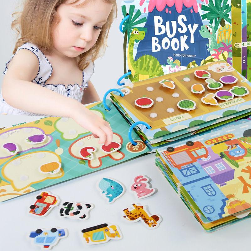 Educational Learning Toys for Kids Toddlers Age 3-6 Years Old Boys Girls Gifts Busy Book GZW