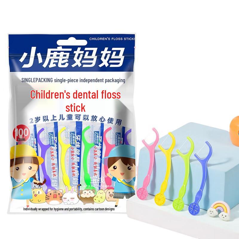 Xiaolu Mama Children's Ultra-Fine Dental Floss Sticks