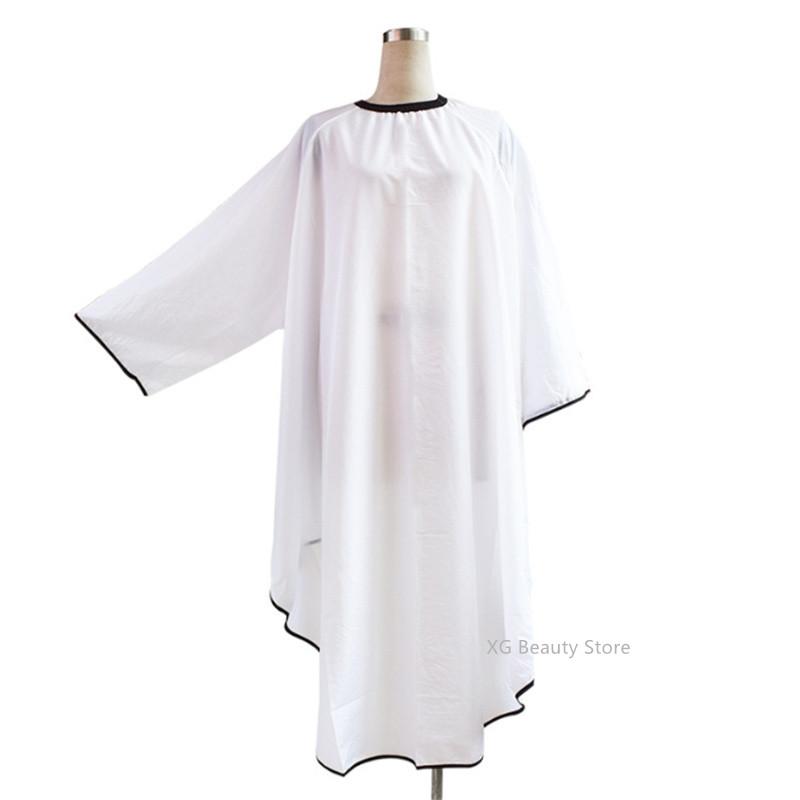 

1PC 145*165cm Black White Haircut Apron Salon Hairdressing Cloth Gown Wrap Professional Long Sleeve Waterproof Hair Cutting Cape