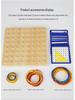Montessori Small Geometry Nail Board: Creative Educational Toy for Kids - Wooden Mathematics Set with Nails.