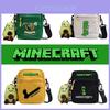 Bolsa de Ombro em Lona Edição Minecraft Com Bolsos com Zíper Para Uso Casual Diário