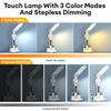 Multifunction Table Lamp LED Four-headed Folding With Fan Calendar Clock USB Rechargeable Desk Light Eye Protection Desk Lamp