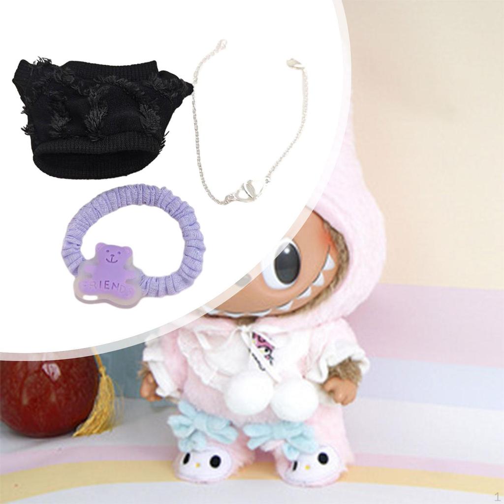 Ensemble de costume pour poupées, Jouet de décoration DIY Jeunes filles, Tenues avec pendentif Poupée 17cm