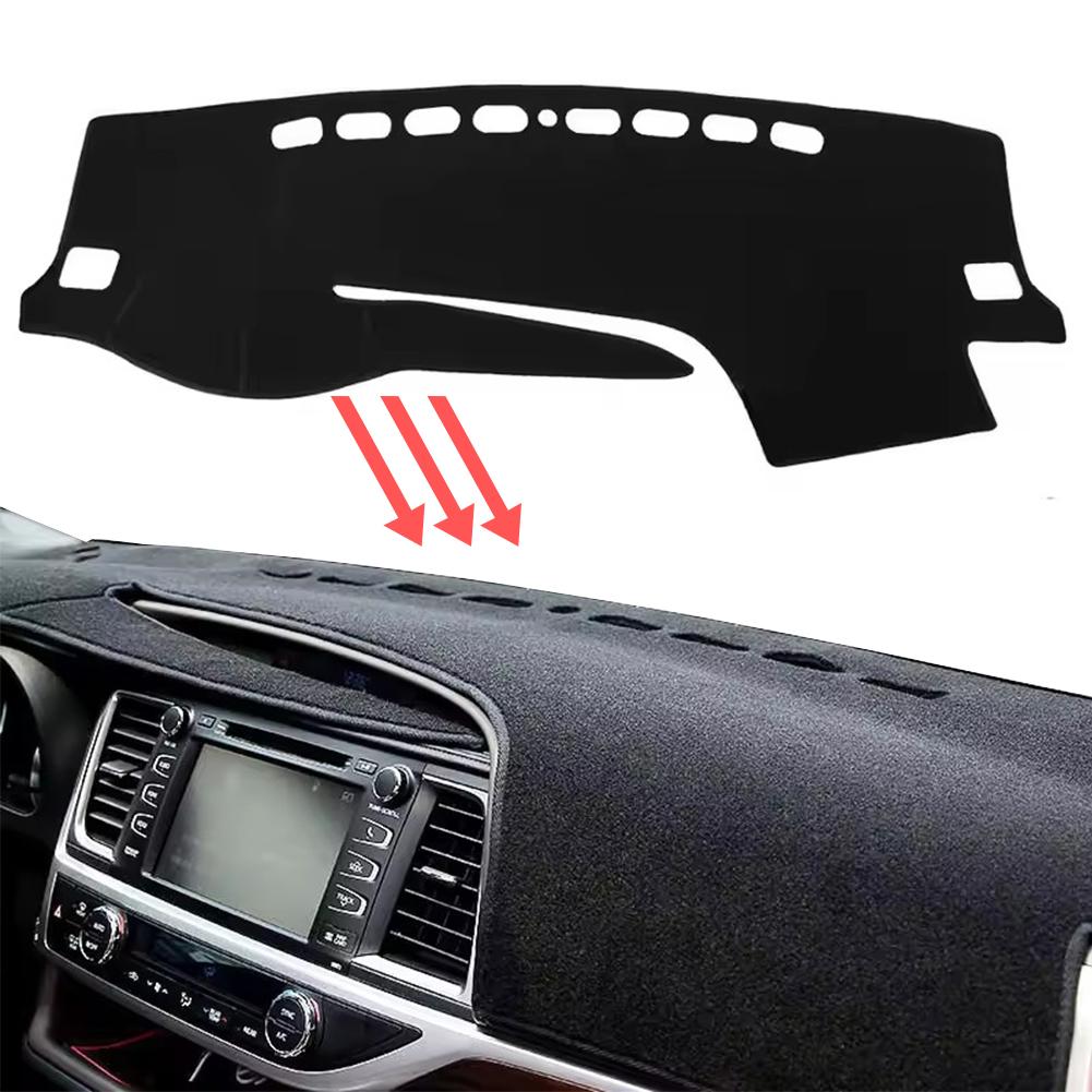 Car Dashboard Mat for Toyota Highlander XU50 Kluger 2014 2015 2016 2017 2018 2019 Sunshade Protective Carpet Dash Pad Dashmat
