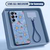 Colorful Flowers Print Case For Samsung S26 Ultra S25 FE S24 S24 Plus A57 A37 A17 A56 A36 A16 A55 A35 A15 A54 5G Hybrid Magnetic Matte Cover