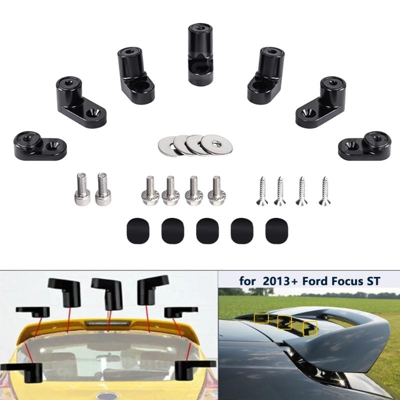 Industrial Grade Rear Wing Spoiler Risers Extender Kit Bolt-on Type Car Accessories Easy Installation Suitable for