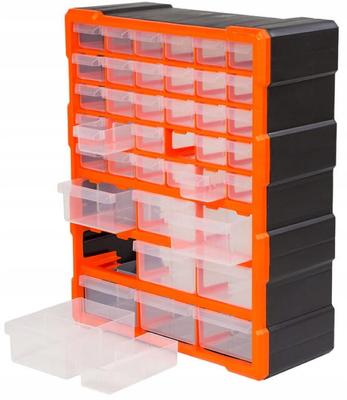 Plastic Workshop Organizer with 39 Drawers, Wall-mounted, 485x385 Cm