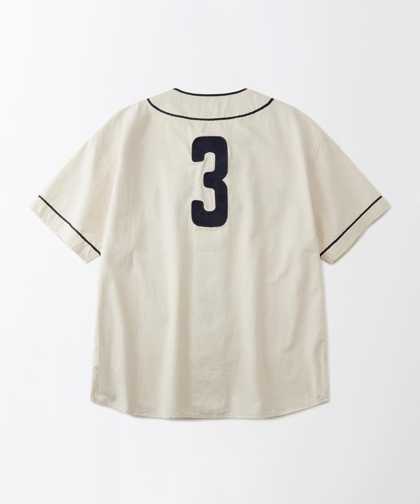 OUTSTANDING Vintage Baseball Half Shirt_Ivory