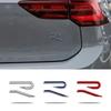 New R Emblem Car Metal Body Tail Trunk Sticker Accessories For Volkswagen VW GTI Rline Polo Golf MK8 Touareg Passat Magotan CC zd0