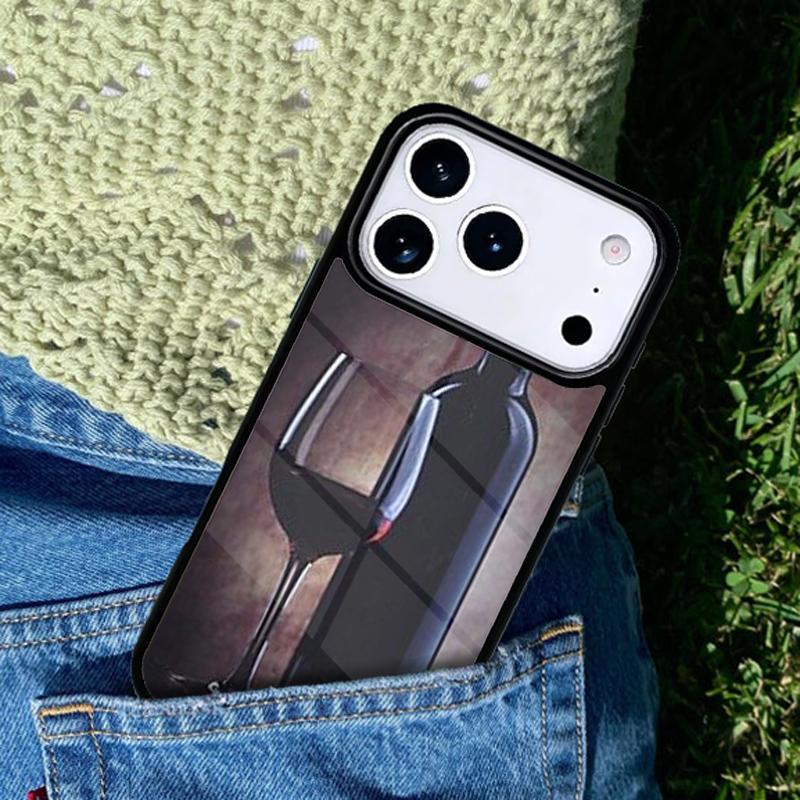 1004 Vintage Wine Pattern Phone Case Cover for IPhone 11 12 13 14 15 16e 17 Pro Max Coque for IPhone 17 Air