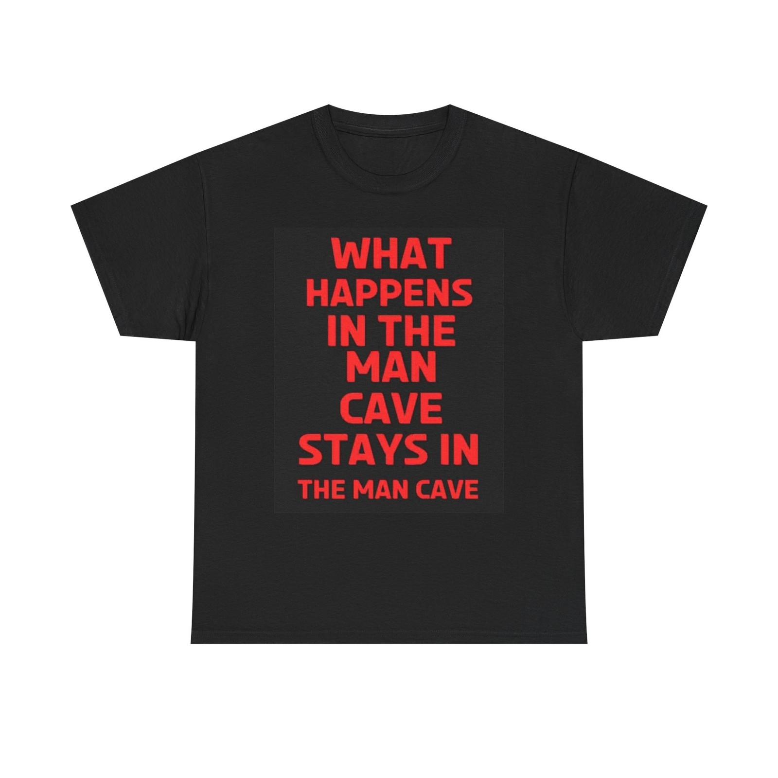 What Happens In The Mancave Graphic T Shirt Mens Womens Tees Top Funny Garage Beers Unisex 3XL