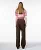 ETMON Corduroy Mix Pants Brown