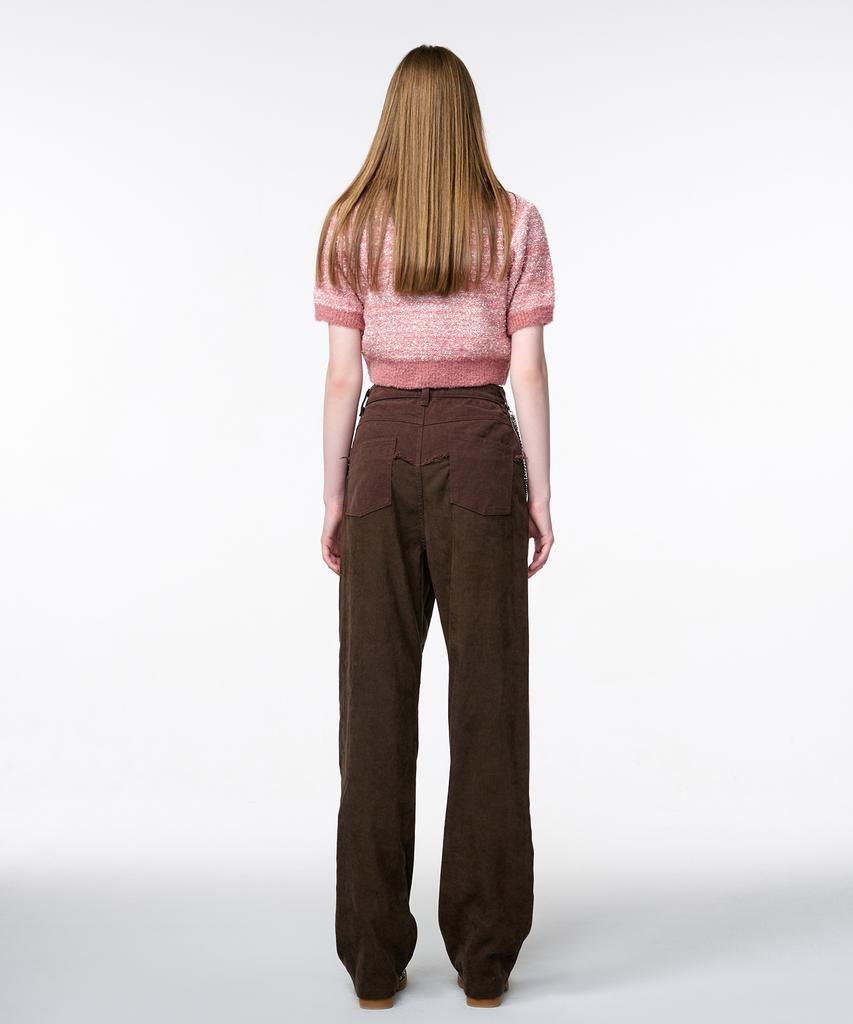 ETMON Corduroy Mix Pants Brown