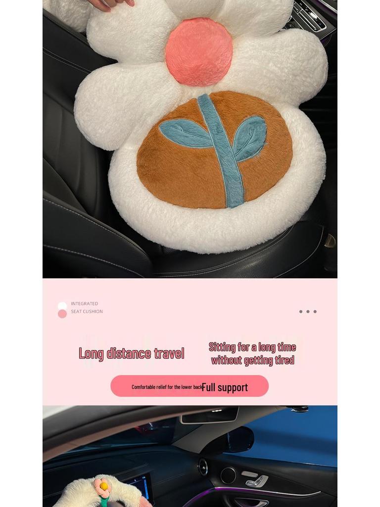 2025 Floral Lumbar Car Seat Cushion for Women