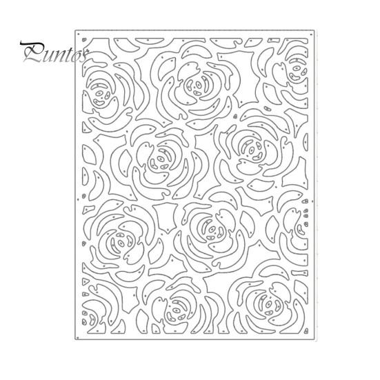 

Цветок розы металлические штампы DIY скрапбук бумажная карта альбом фон трафарет серебряный