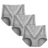 Set of 3 High-Waisted Women's Jacquard Panties - Sexy, Postpartum Abdomen Control, Hip Lift Design.