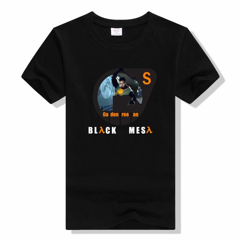 Half Life Oyun Black Mesa Araştırma Tesisi Unisex T Shirt yaz pamuk spor Unisex T Shirt Kısa kollu üstleri Unisex T Shirt