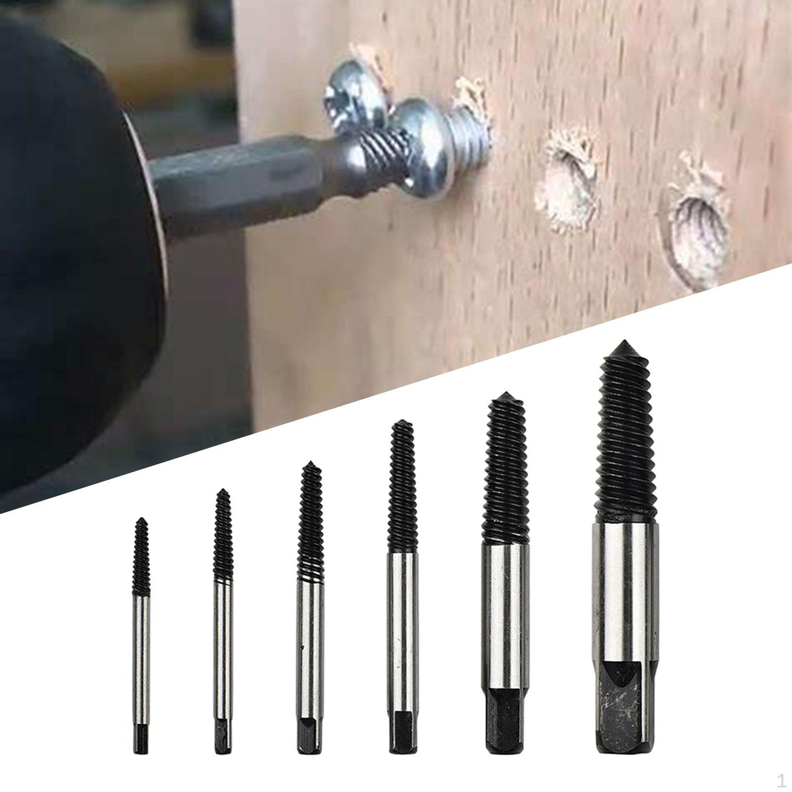 

Набор из 6 винтовых экстракторов для удаления сломанных болтов, многофункциональные ручные инструменты высокой твердости, практичные для