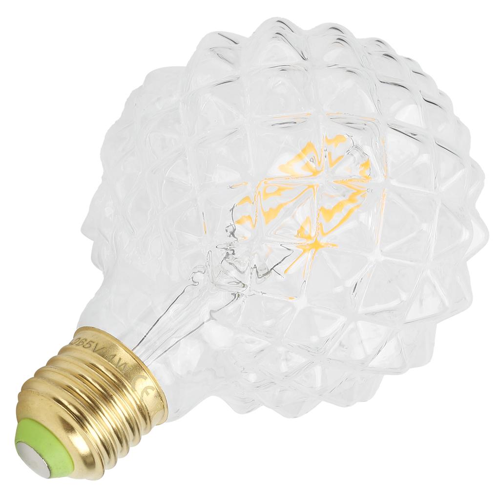 Lampadina Retrò G95 E27 Forma Unica Lampadina a Filamento Vintage 4W 220V 360lm Luce Calda