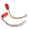 Motorcycle OBD Diagnostic Plug Durable Metal Pins Fuel Injection Tester Adapter 2Pcs DJ7065Y-0.6-11/21 for Frequent Shop Use