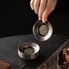 Retro Distressed Small Coaster Japanese Zen Tea Coaster for Home Oven Mitts Insulation Pad Accessible Luxury Accessories