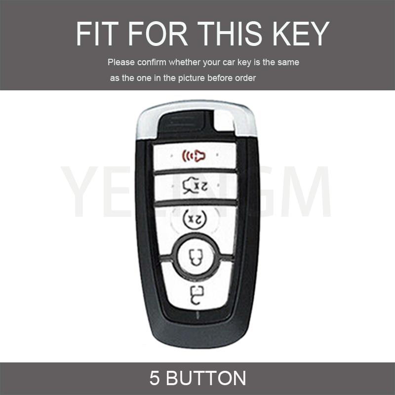 New TPU for Ford Explorer Mustang Fusion Escape F450 F550 F150 F250 F350 Raptor 2020 2021 Car Key Case Cover 5 Buttons Products