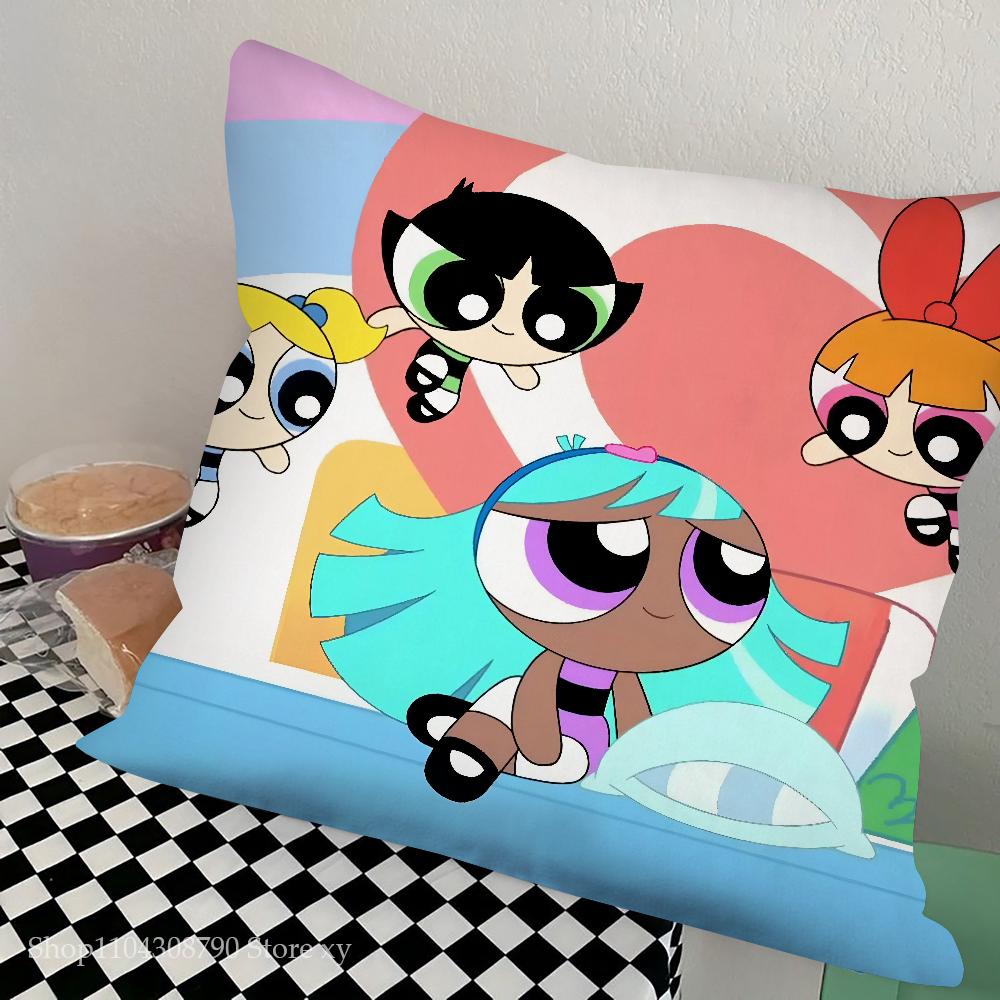 1Pc Classic Cartoon T-The Powerpuff Girls Pillow Bedroom Sofa Leisure Comfort Cushion Car Living Room Home Decoration