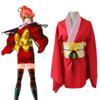 Exquisite Gintama Kagura Kimono Suit Cosplay Costume Outfit For Anime Lovers