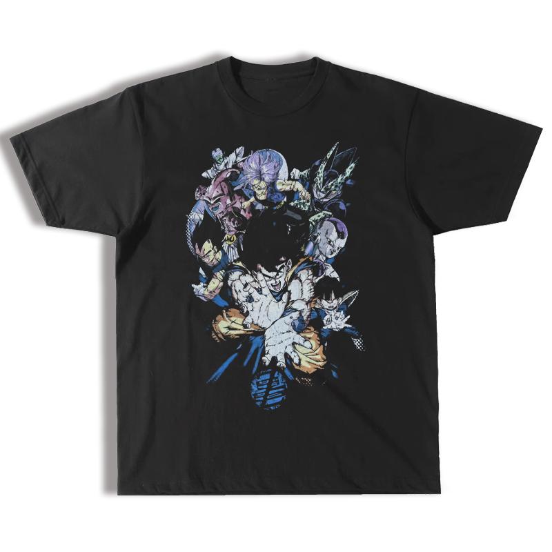 Dragon Ball Dragon Ball Collection Anime Peripheral Short Sleeve Casual Crew Neck Cotton Printed Loose T-Shirt