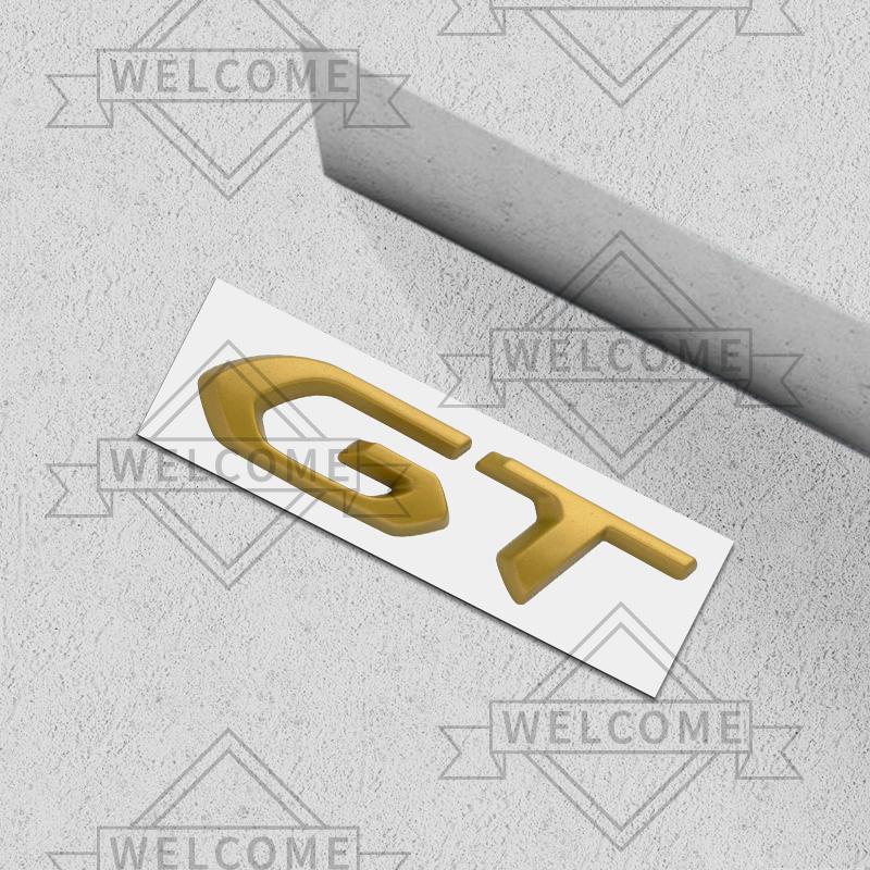3D Car Stickers GT Emblem Auto Body Badge Trunk Decal For 5008 308 206 3008 2008 4008 RCZ GT Line 208 107 Decoration Accessories
