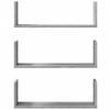 Modern Wall Storage Decorative Shelves Set of 3, Bathroom Wall Shelf, Hallway Decorative Shelf, 58x18x18 Cm