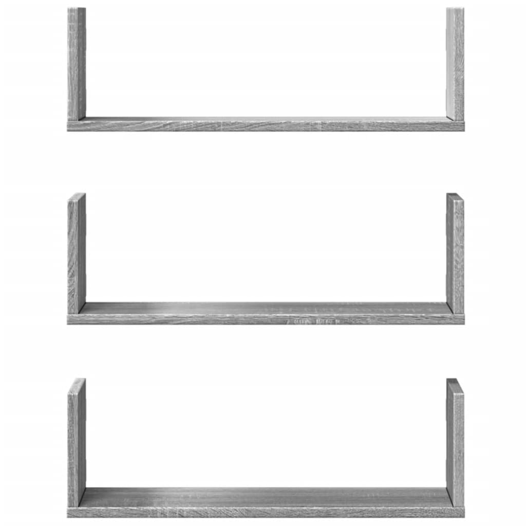 Modern Wall Storage Decorative Shelves Set of 3, Bathroom Wall Shelf, Hallway Decorative Shelf, 58x18x18 Cm